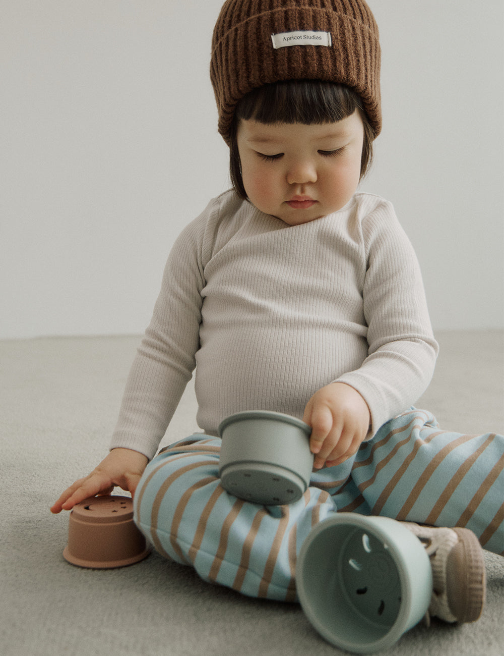 Babycot Plain Mock-neck T-shirt